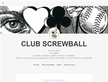 Tablet Screenshot of clubscrewball.com
